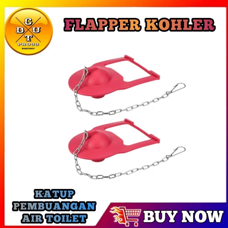 ยางพนัง Kohler Flapper อะไหล่ห้องน้ํา Flush Kohler Closet Flush Tool ยาง Kohler Toilet Flapper / Flo