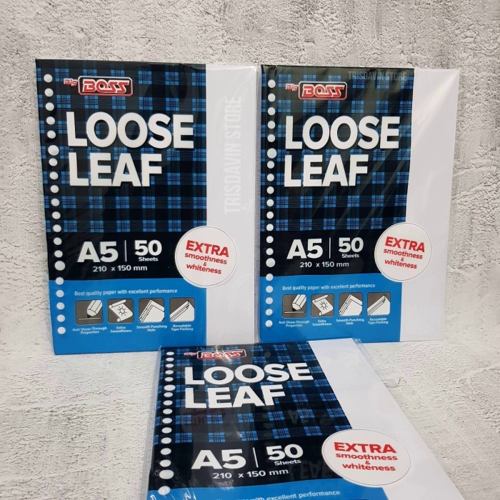 ใบหลวมธรรมดา A5 Big Boss 50 แผ่น / Big Boss Loose leaf A5 ธรรมดา