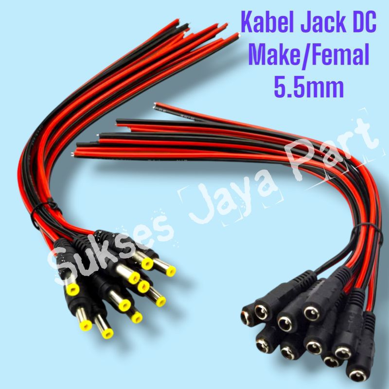 DC Jack Plus DC Female Jack Cable DC Male Jack