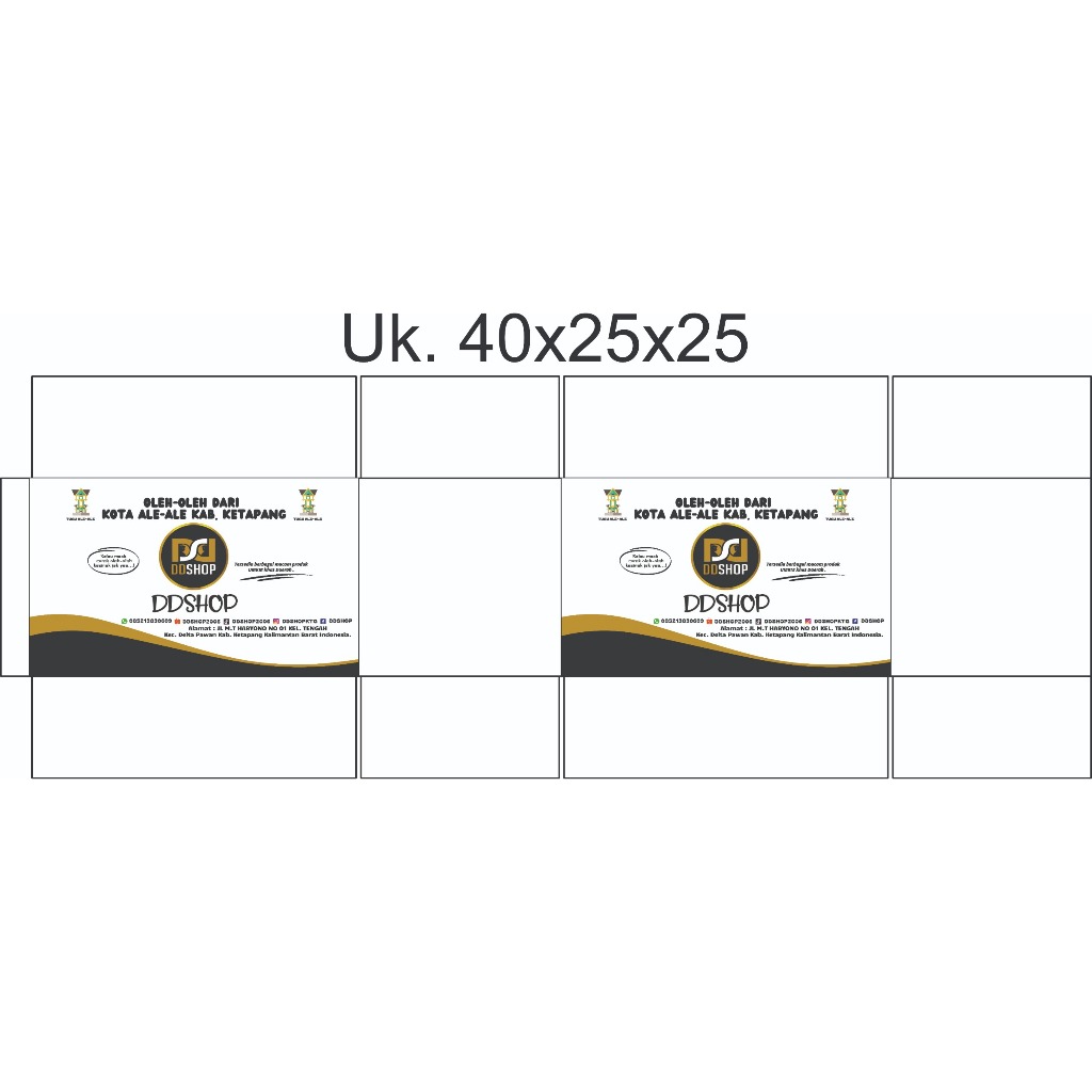 กล่อง 40x25x25 ซม. (GANESA 1) DDSHOP