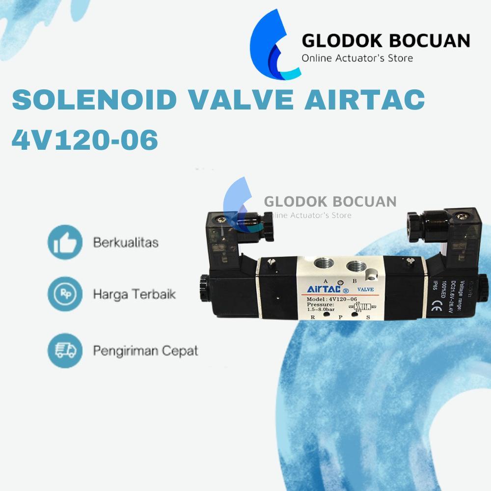 4V120-06 โซลินอยด์วาล์ว / วาล์วโซลินอยด์วาล์ว AIRTAC 4V120-06