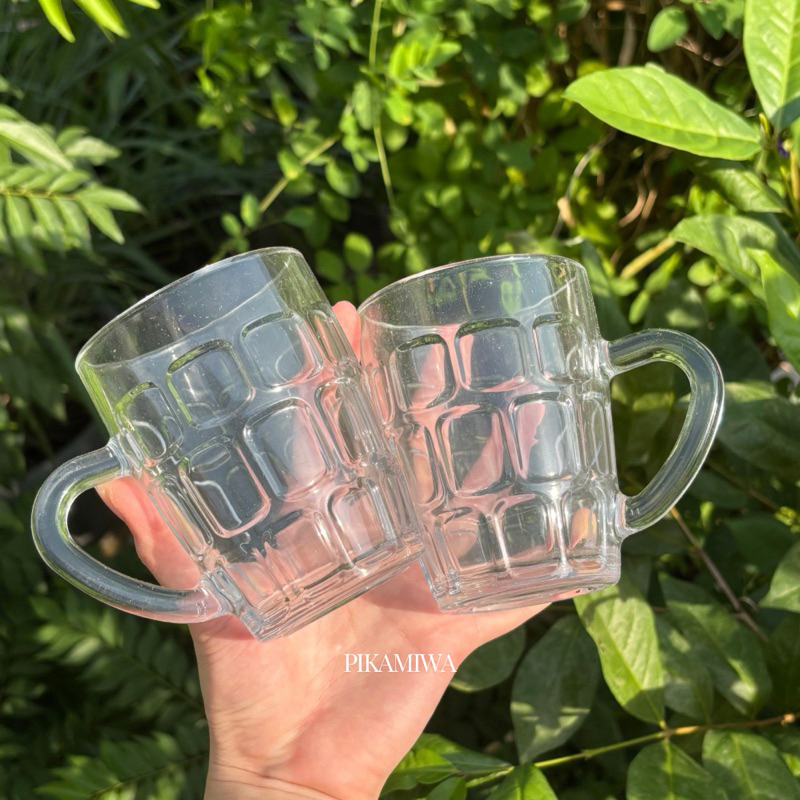 6 ชิ้น SQUARE GLASS CUPS MM711 ถ้วยสวย ถ้วยน่ารัก ถ้วยกาแฟ ถ้วยเฉพาะ ถ้วยแก้ว