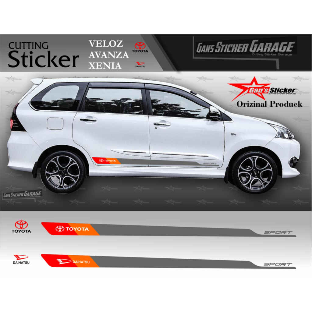 ตัดสติ๊กเกอร์ Toyota Veloz Avanza Xenia