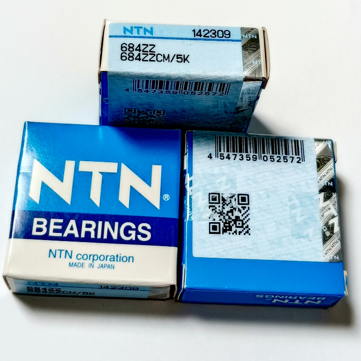 แบริ่ง 684ZZ NTN ฝาครอบเหล็กญี่ปุ่น 684 ZZ