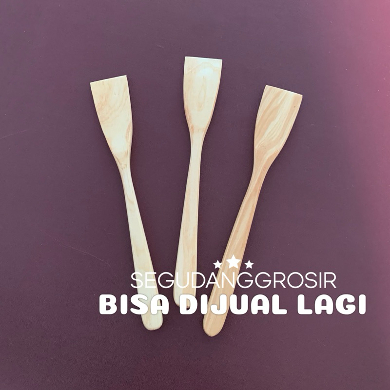 MINI WOODEN SPATULA / MINI WOODEN CAKE SPATULA / WOODEN CAKE SPATULA 1500