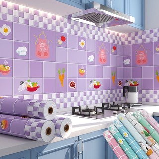 Wallpaper Stiker Dinding Dapur 60CM X 3M Motif Best Seller Anti Minyak Anti Air Anti Api Wallpaper