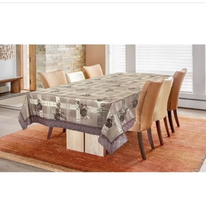 MONARI SQUARE DINING TABLECLOTH 4-6 CHAIRS 3D GOLD EMBOSED - SQUARE DINING TABLECLOTH