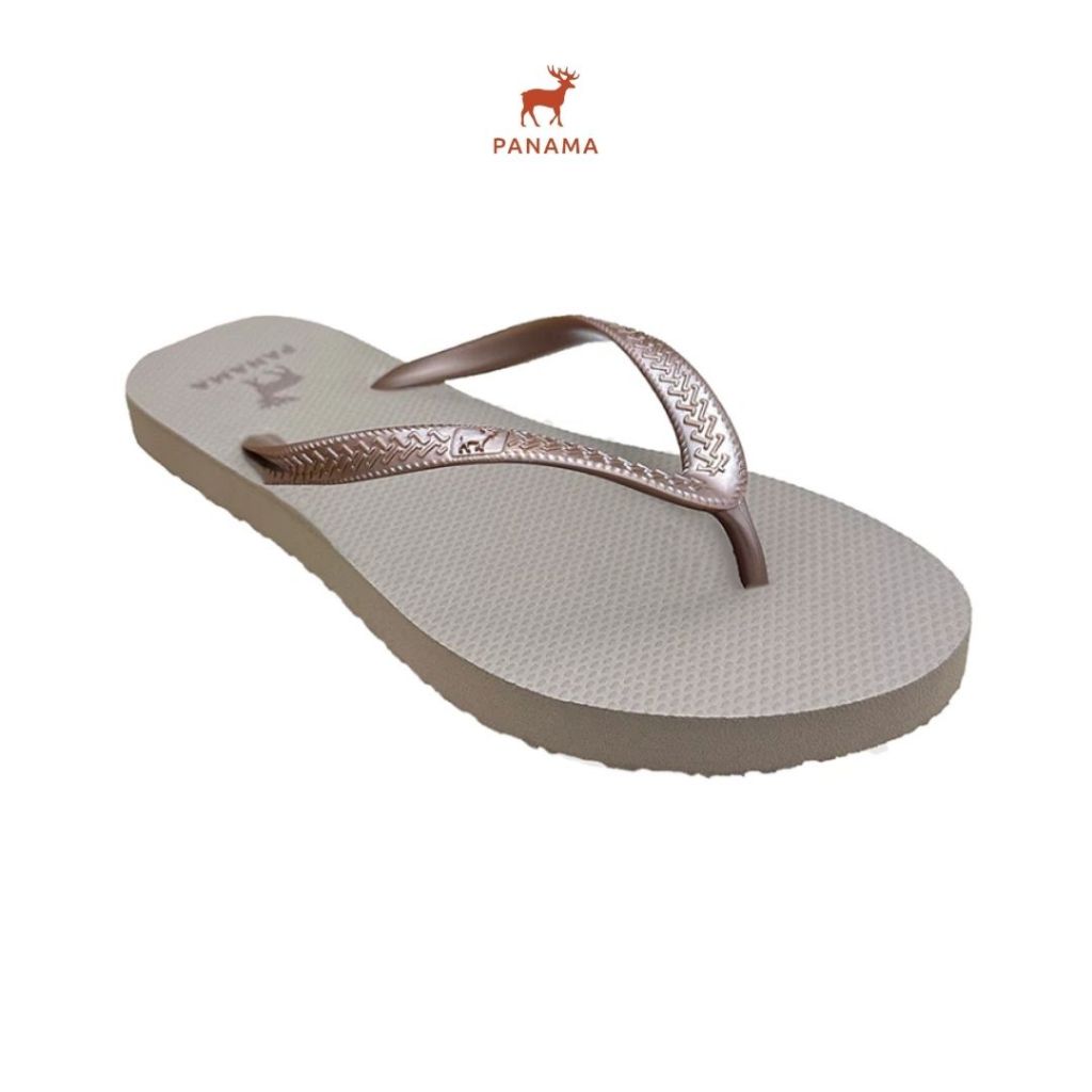 P-Power Women 09 - Khaki / Bronze - รองเท้าแตะยางผู้หญิง Flip Flops