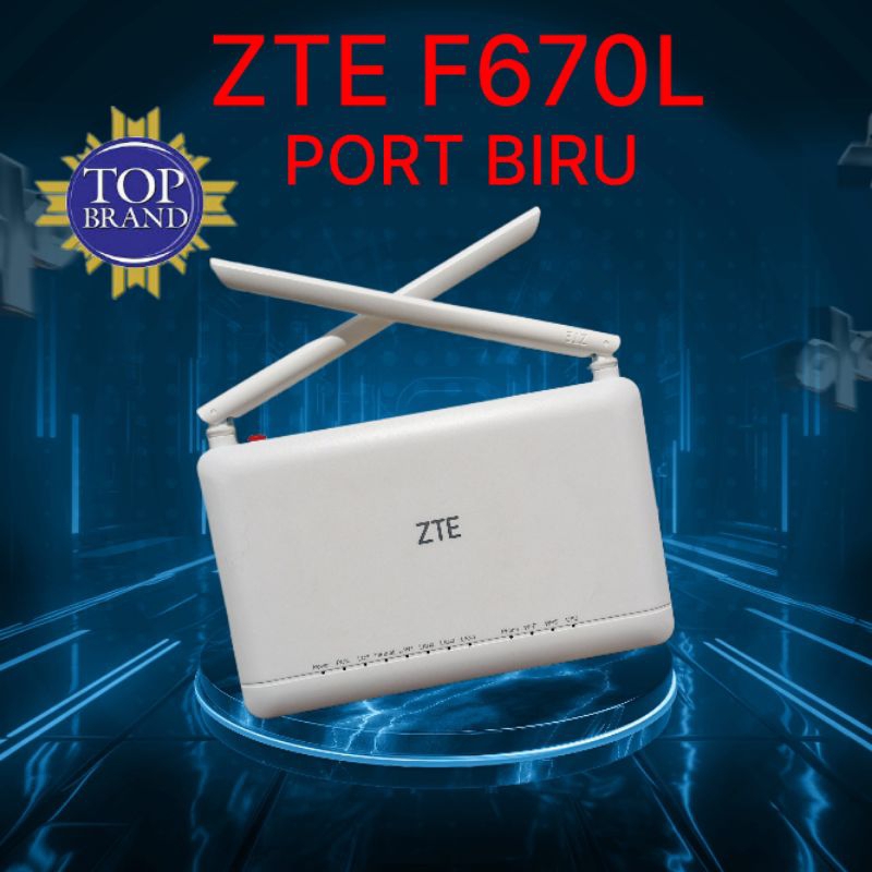 ZTE ZXHN F670L GPON ONT DUAL BAND 5G PORT BLUE MODEM ROUTER