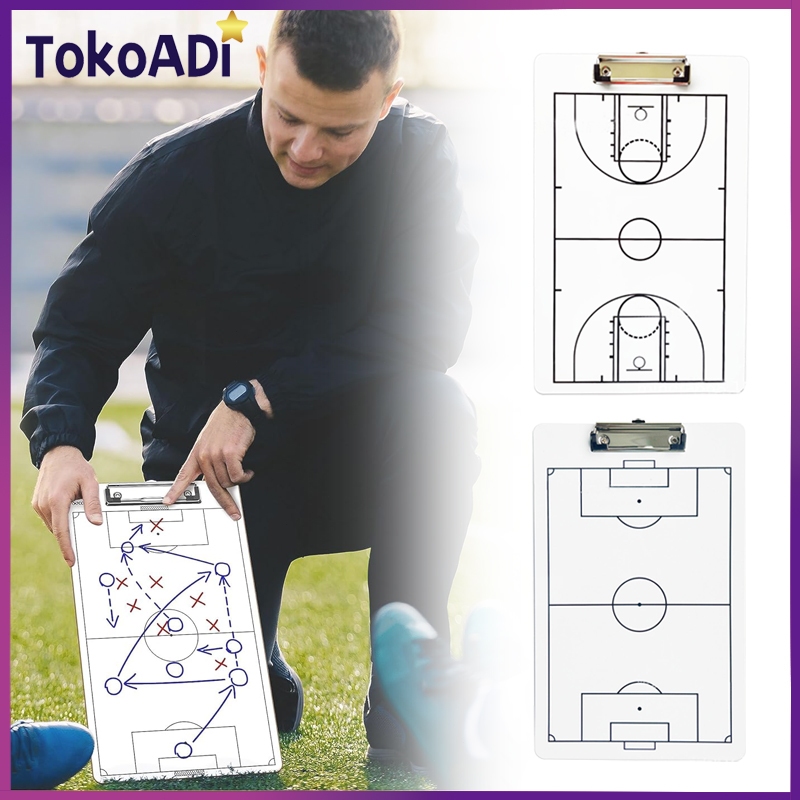 Coach Board Basketball Football PVC Material 35*22CM / Futsal Formation Board / Football Basketball 