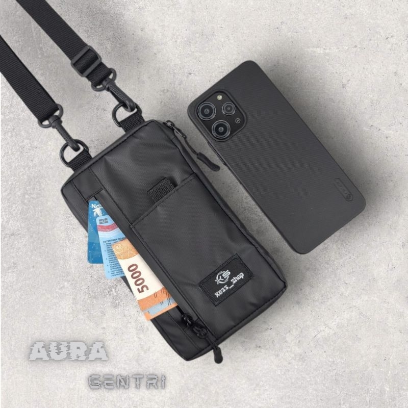 กระเป๋าสตางค์แบบแขวนมัลติฟังก์ชั่นกระเป๋าสะพายขนาดเล็กกันน้ํา Unisex สลิงโทรศัพท์ Aura Gentri