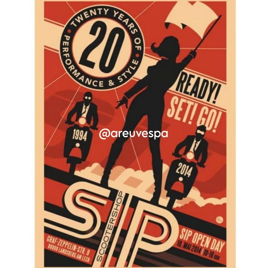 โปสเตอร์ Vespa by SIP Germany - SIP 20 ปี