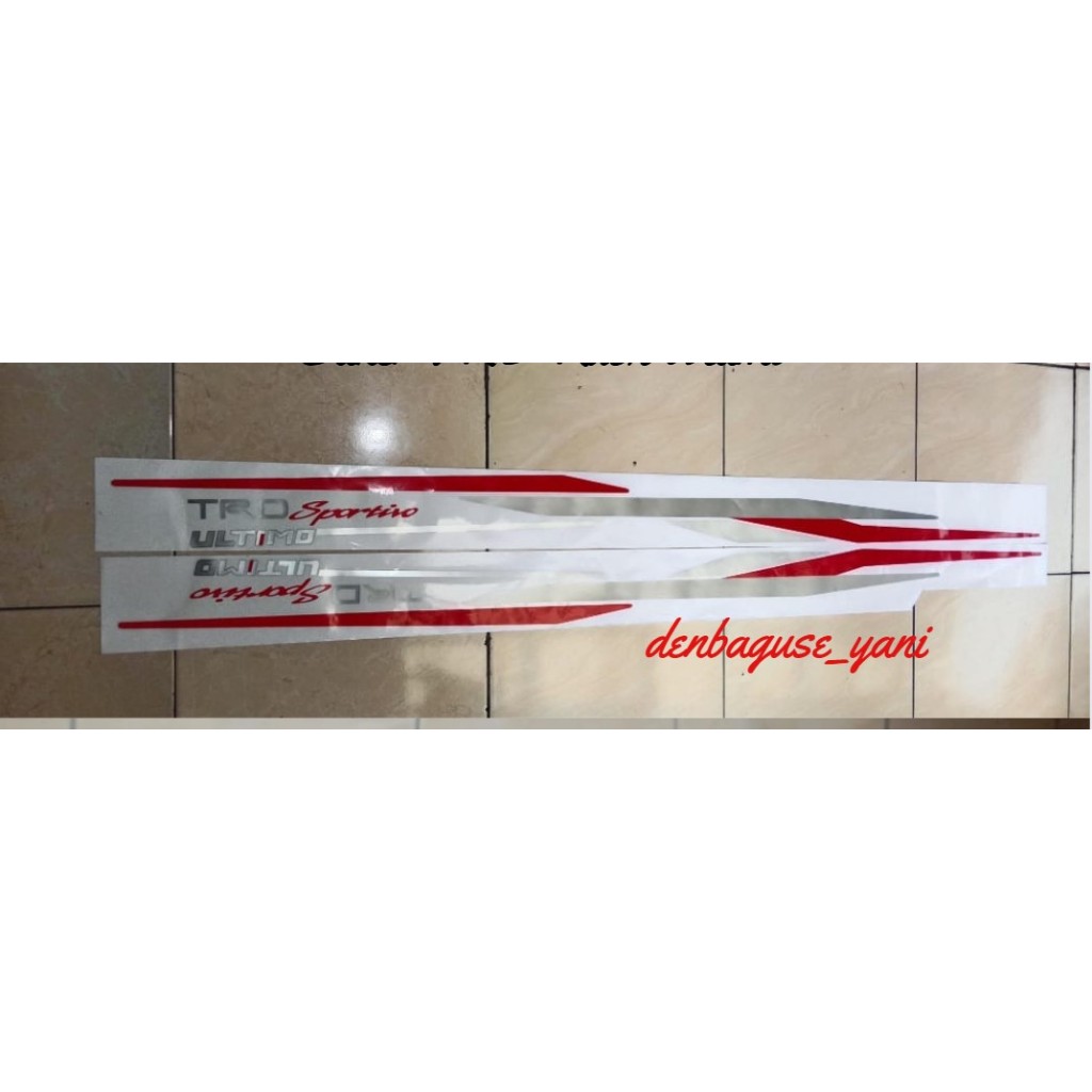 สติ๊กเกอร์ Trd Ultimo Rush / สติ๊กเกอร์ Trd ultimo / สติ๊กเกอร์ Rush ultimo / สติ๊กเกอร์ trd Rush ul