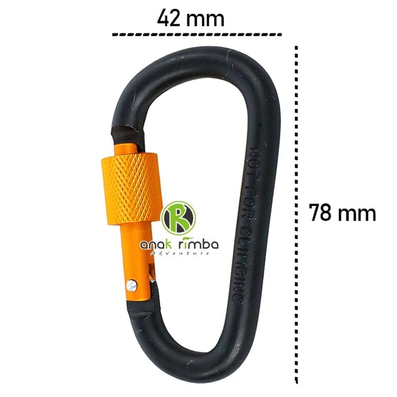 CARABINER ACC LIXIDA SCREW MAX 50 KG