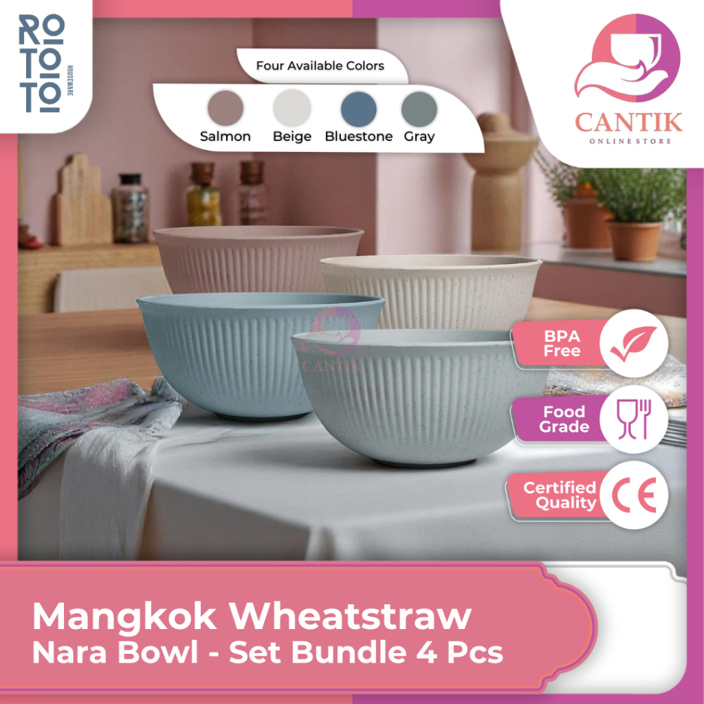 Rototo Nara Wheatstraw Straw Bowl Snack Food Candy Snack Cake Eid Christmas Chinese New Year Aesthet