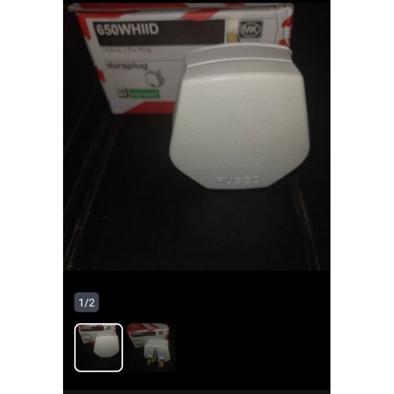 ปลั๊ก ac 3 ขา mk type-650whi 13ampere