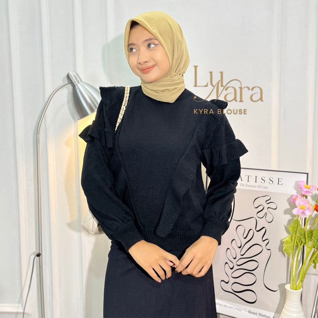 Kyra Blouse Knit - เสื้อถักผู้หญิง - Lunara