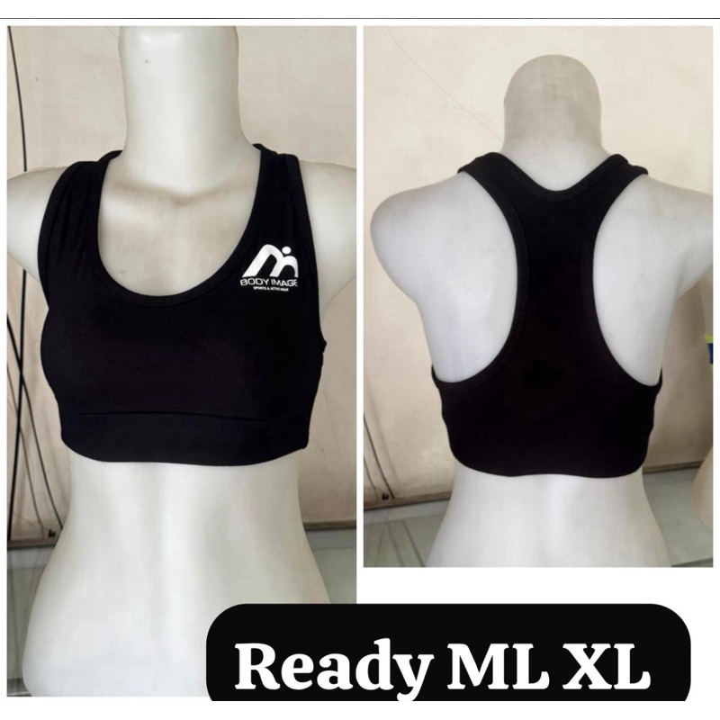 สบ สบ สบ สบ สบ สบ | SPORTBRA ACTIVE WEAR BODYIMAGE BLACK BW XBACK