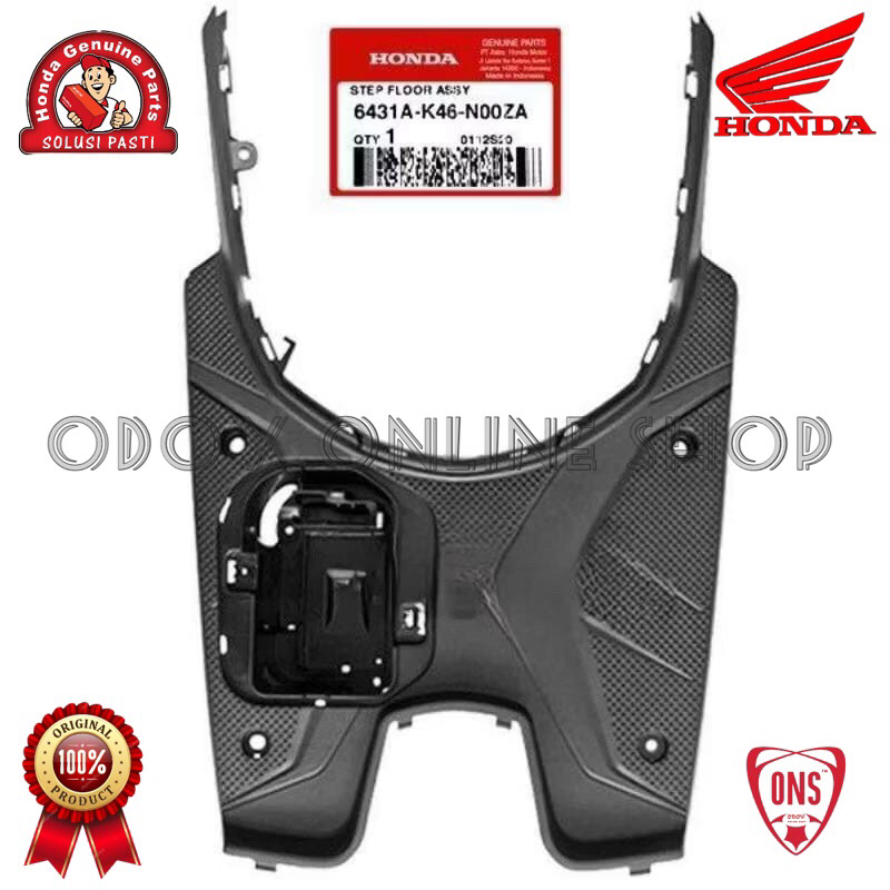 ขั้นตอนชั้น assy ฝาครอบ Bordes ดาดฟ้าที่พักเท้า Vario 110 fi rough starter Non ESP 2014-2015 Origina