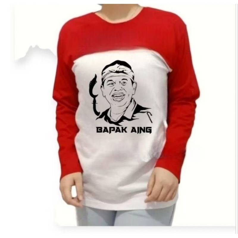 เสื้อยืดสีแดงและสีขาว KDM BAP AING KANG DEDY เสื้อผ้าเท่ๆ KDM