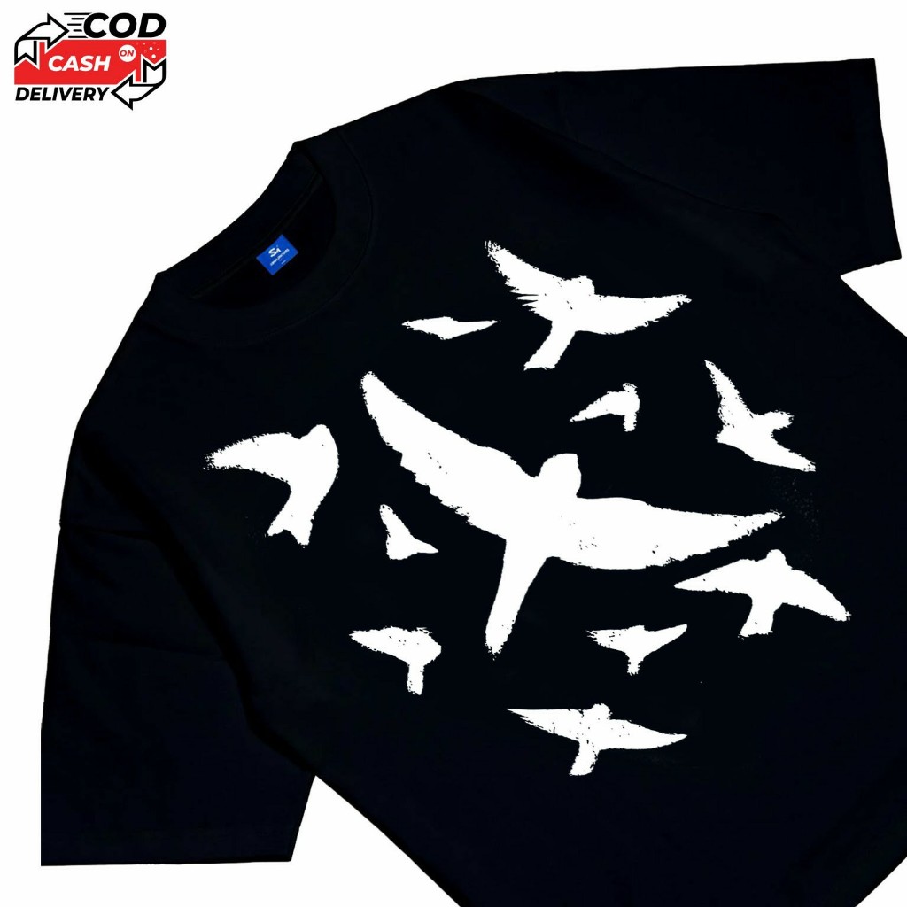 เสื้อยืด Lessegos Fokker น้ําหนักหนัก | ดําน้ําเงินขาว |