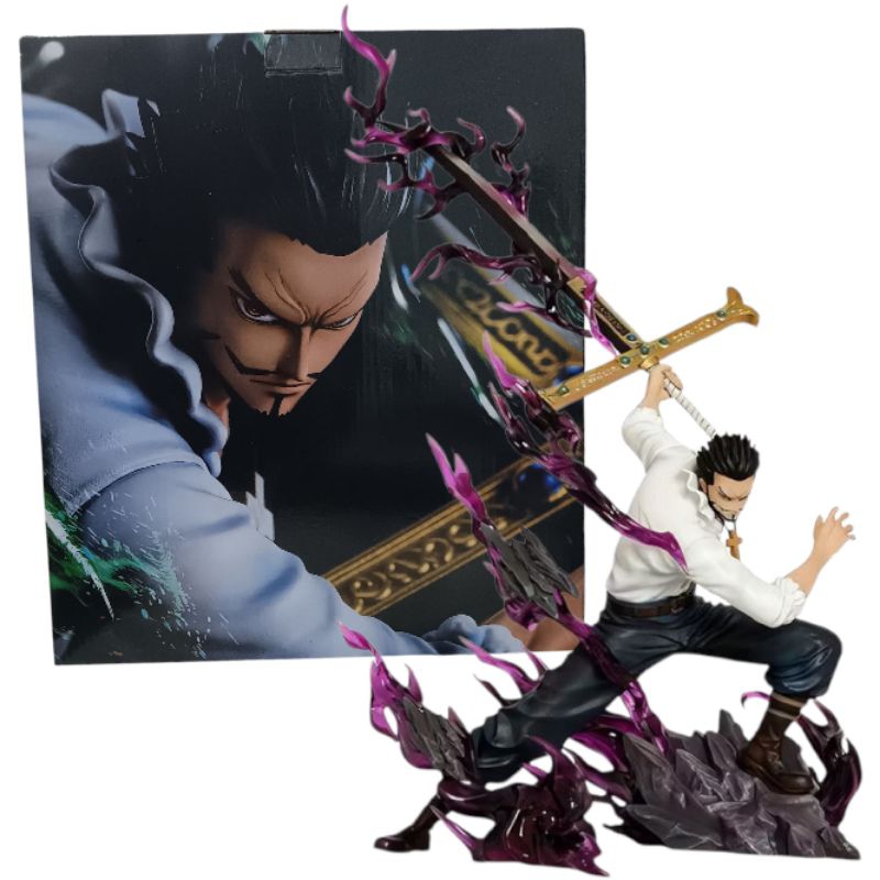 Action Figure One Piece อะนิเมะ Dracule Mihawk คอลเลกชันรูปปั้น PVC