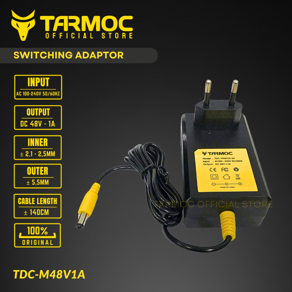Tarmoc TDC-M48V1A | สวิตชิ่ง Adaptor 48V 1A