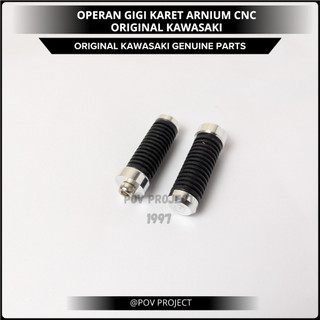 Jalu Operan Kutikan Footstep Underbone Gigi / Rem Karet CNC Ninja R SS RR W175 ORIGINAL KAWASAKI