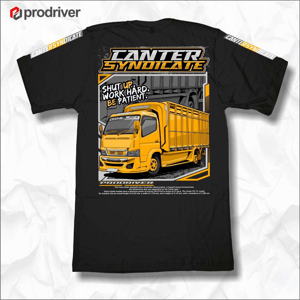 รถบรรทุก Canter Syndicate PDR007 แขนสั้นลูกเรือคอ Unisex ผู้ใหญ่ด้านบน