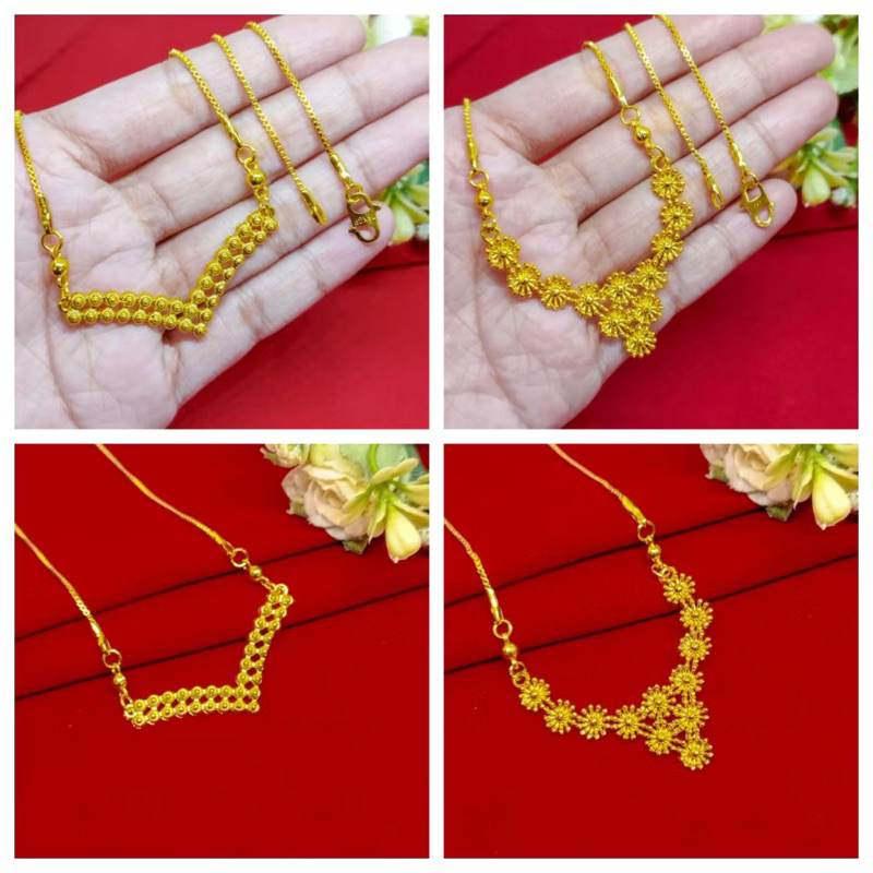KOYE GOLD 24K สร้อยคอผู้ใหญ่เครื่องประดับ L 45 ซม