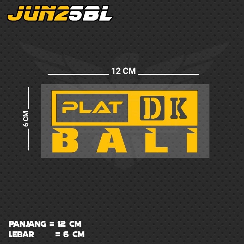 สติ๊กเกอร์ตัดพร้อมจาน DK BALI WRITING / JUN25BL BLI