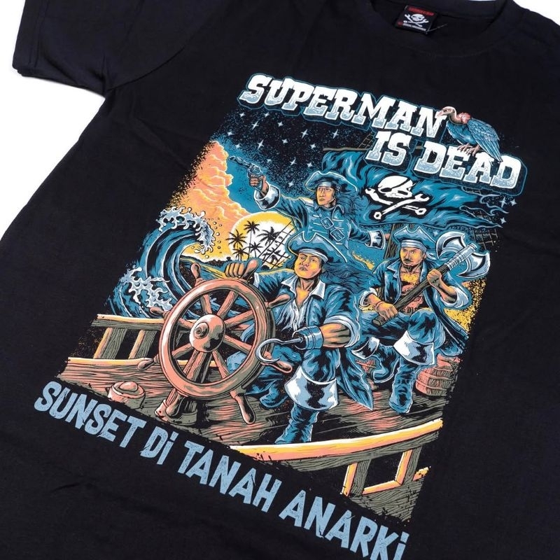 SID TS SDTA25 BK T-SHIRT / SUNSET DIANAH ANARKI / SUPERMAN IS DEAD T-SHIRT / ORIGINAL MERCHANDISE T-