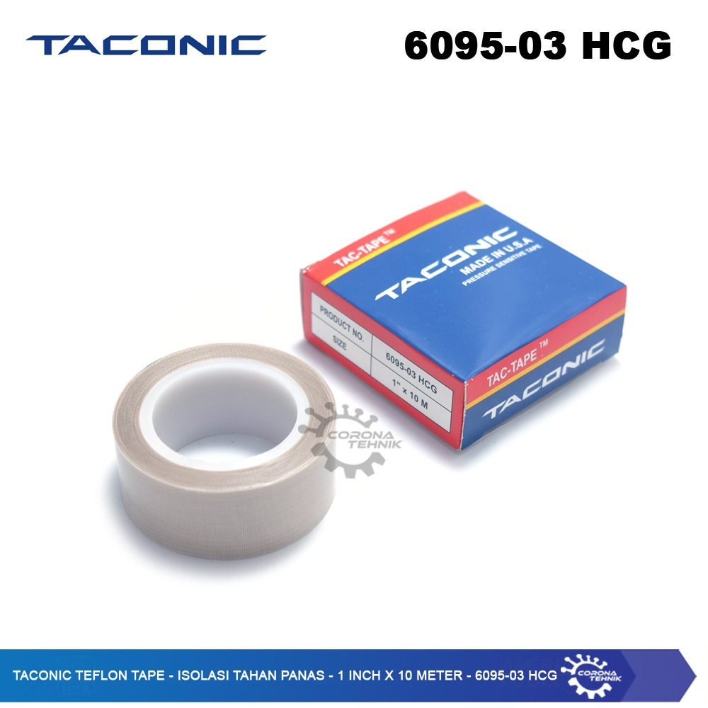 ฉนวนกันความร้อนทนความร้อน - 1 นิ้ว x 10M - 6095-03 HCG - เทปเทฟลอน Taconic
