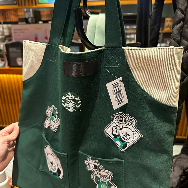 NEW Starbucks Apron Bag Tote Bag Starbucks Anniversary 23rd Edition Limited Original