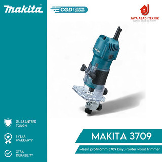 Trimmer Kayu Makita 3709 Mesin Profil 6mm Router Kayu Halus Bisa COD | Best Seller Harga Murah