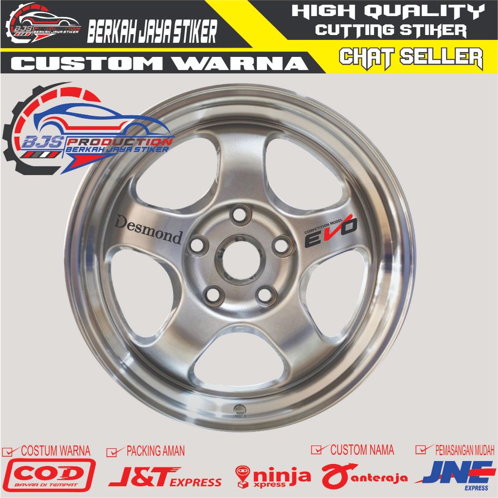 8 ชิ้น ชุดสติ๊กเกอร์ขอบ desmond evo