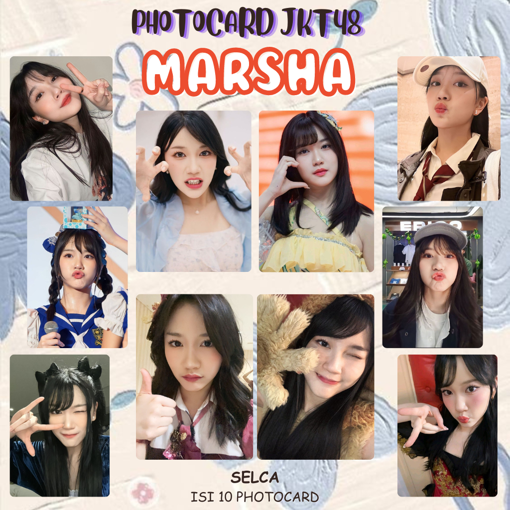 MARSHA JKT48 โฟโต้การ์ด | การ์ดรูปถ่าย JKT48 ที่ไม่ซ้ําใคร