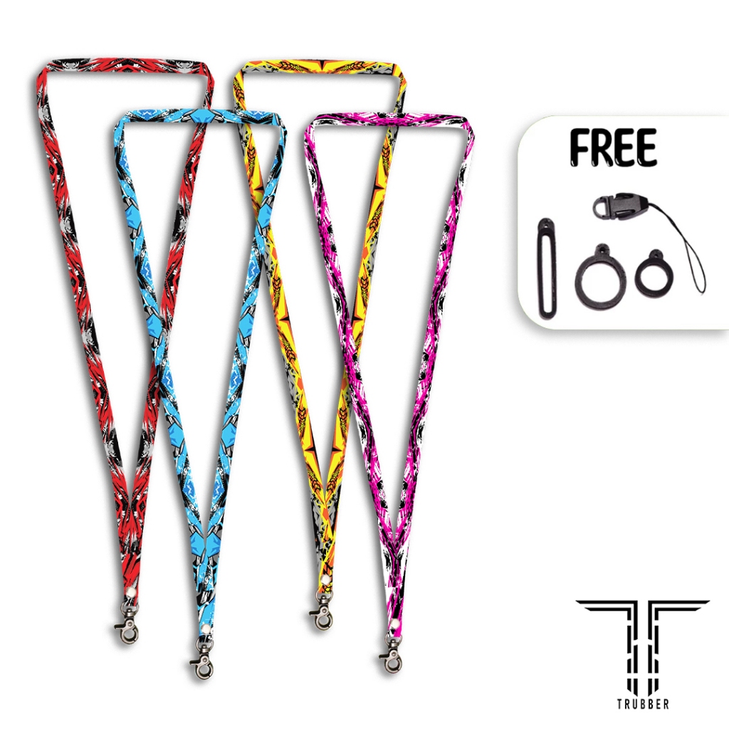 GANTUNGAN HP Lanyard สําหรับโทรศัพท์มือถือ ป้ายชื่อคอ พวงกุญแจมอเตอร์ไซค์ ฟรียาง + คลิปโทรศัพท์มือถื