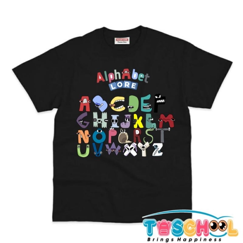 CHILDRENS CLOTHES เสื้อยืด CHILDRENS, ALPHABET LORE