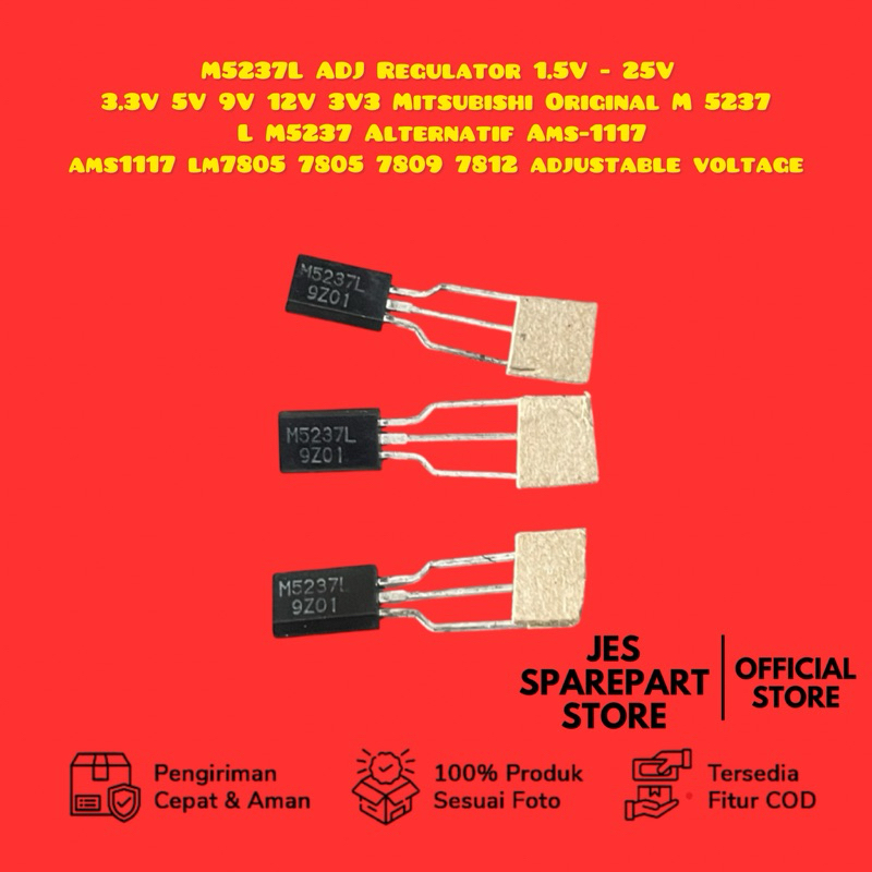 M5237L ADJ Regulator 1.5V - 25V 3.3V 5V 9V 12V 3V3 Mitsubishi Original M 5237 L M5237 Alternative Am