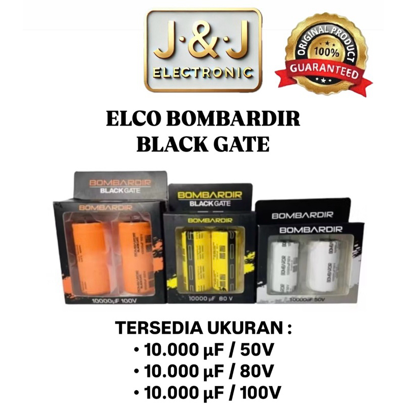 Elco Bombardir Black Gate Original 10000uF/50V 10000uF/80V 10000uF/100V