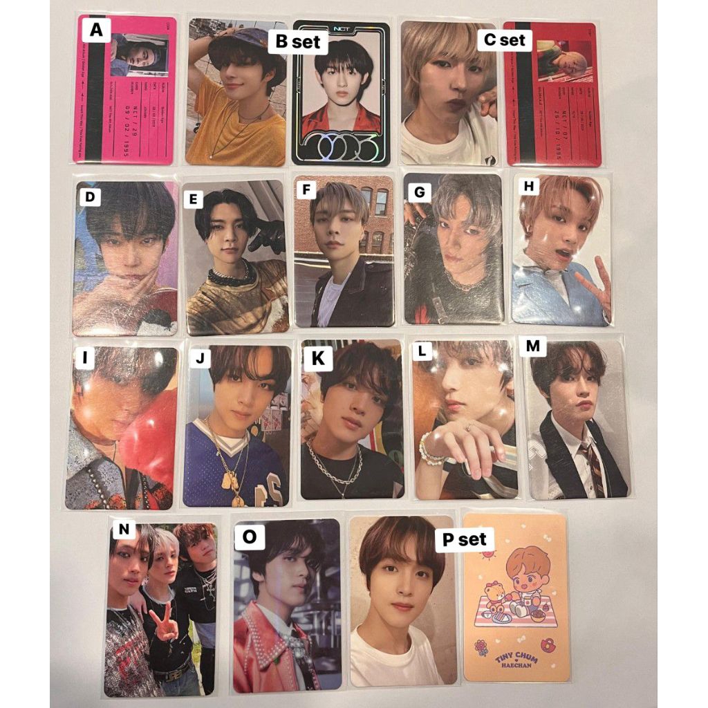 Photocard NCT Haechan Renjun Chenle Jungwoo Doyoung Johnny Taeyong