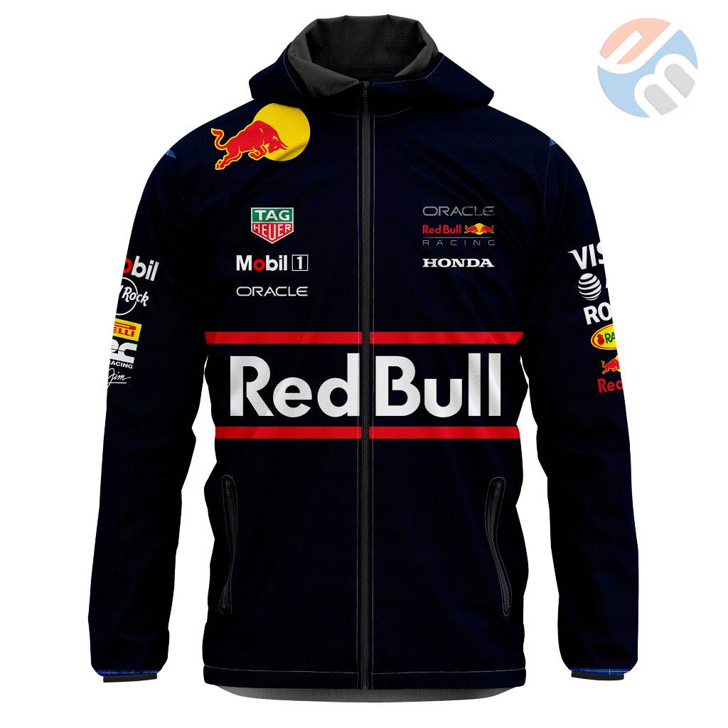The moro - เสื้อแจ็คเก็ตร่มชูชีพ F1 RED BULL 2025 รถแข่งสูตร One สําหรับผู้ใหญ่ชายและหญิง | การพิมพ์ซับลิเม