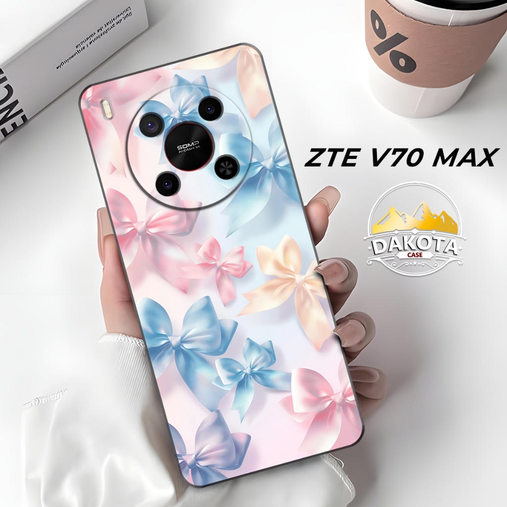 เคส Dakota - เคส ZTE Blade V70 Max 4G - เคส Rubber Softcase Fullprint UV Cute Ribbon Motif - ZTE Nub