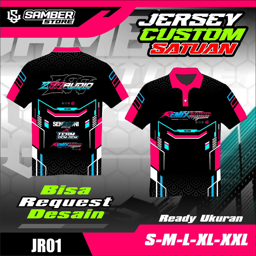 Custom Collar Jersey Z99 AUDIO / ZAINUL99 Motif สามารถต่ออายุได้!