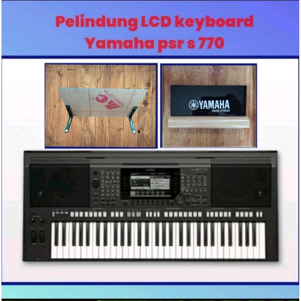 ฟิล์มกันรอยคีย์บอร์ด LCD Yamaha psr s 770