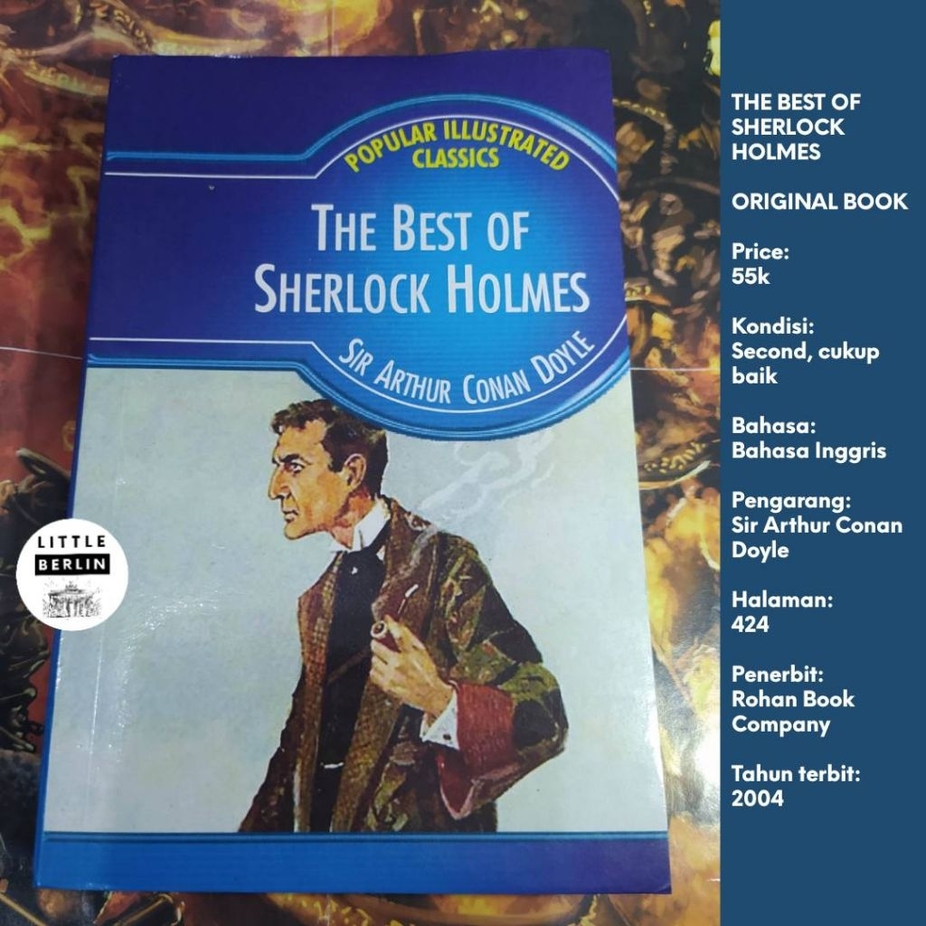 นวนิยายต้นฉบับ Sherlock Holmes ที่ดีที่สุดของ SHERLOCK HOLMES Sir Arthur Conan Doyle Preloved Englis