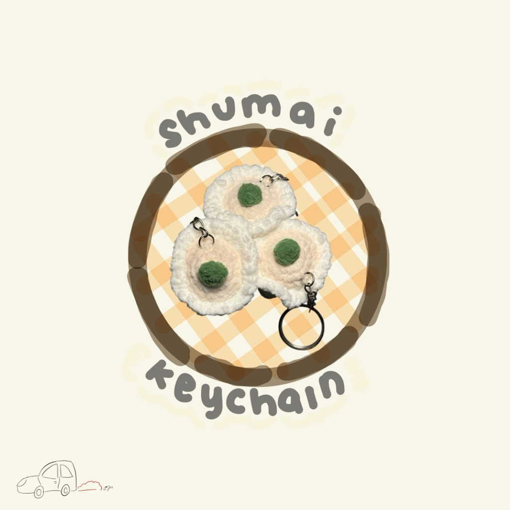 พวงกุญแจโครเชต์ Shumai แฮนด์เมดของ Wesley