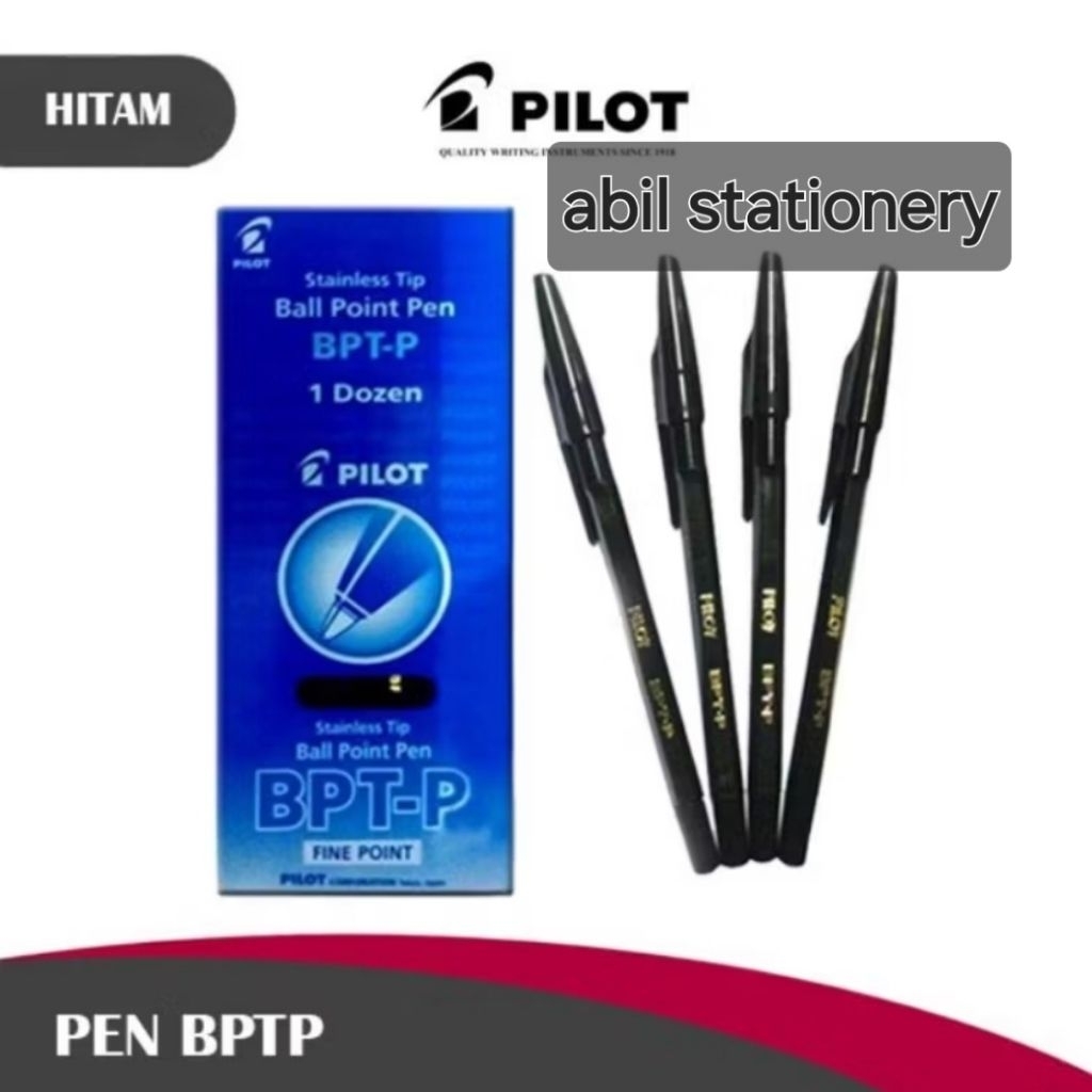 PILOT PEN [ราคาต่อ 1 ชิ้น] ปากกานักบินเดิม/หมึกดํา b_ptp