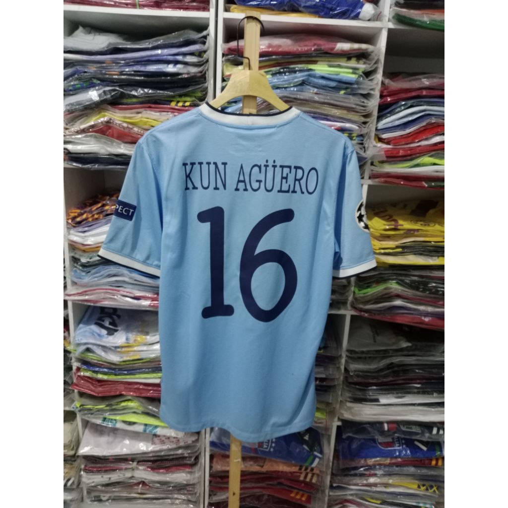 เสื้อเจอร์ซีย์ original Mancheser city home 2013/2014 kun aguero